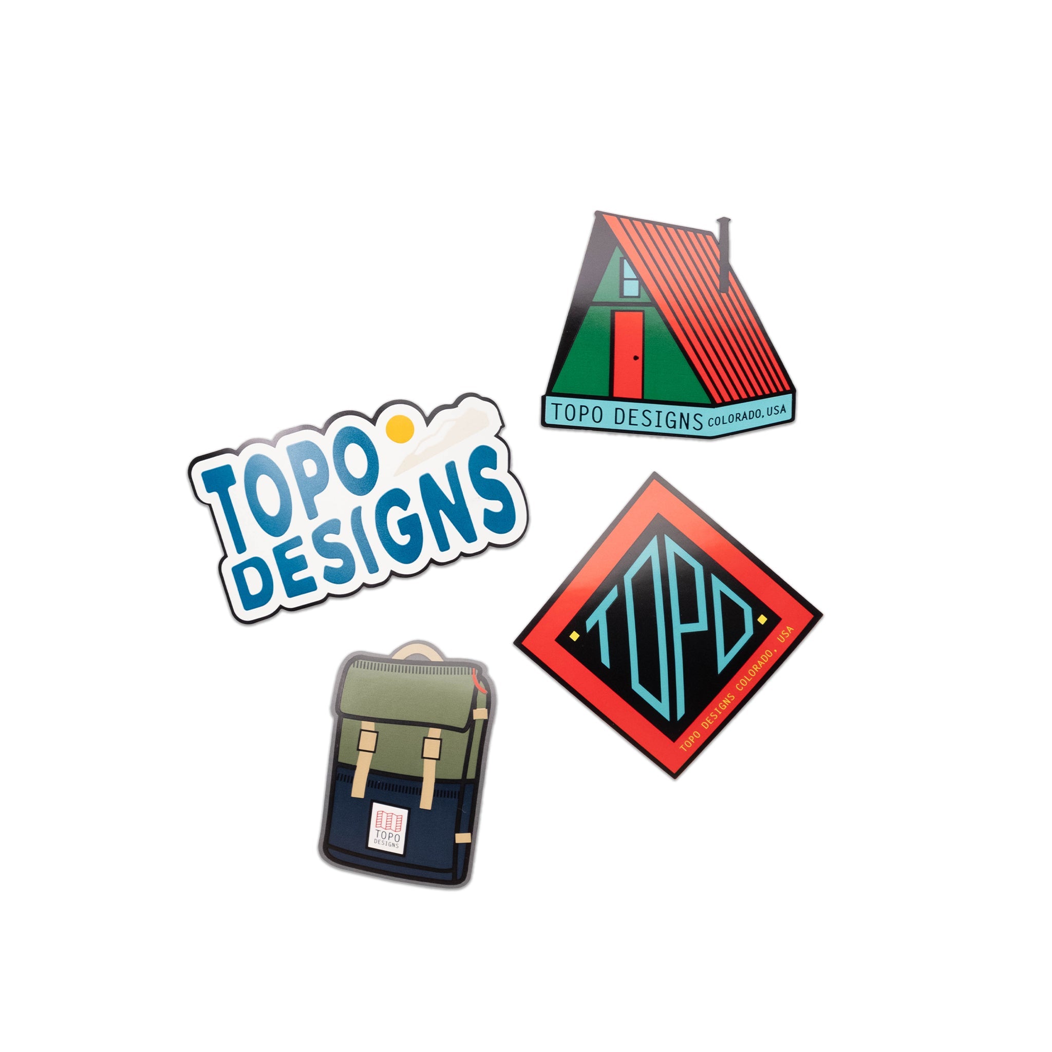 Topo Sticker 4-Pack