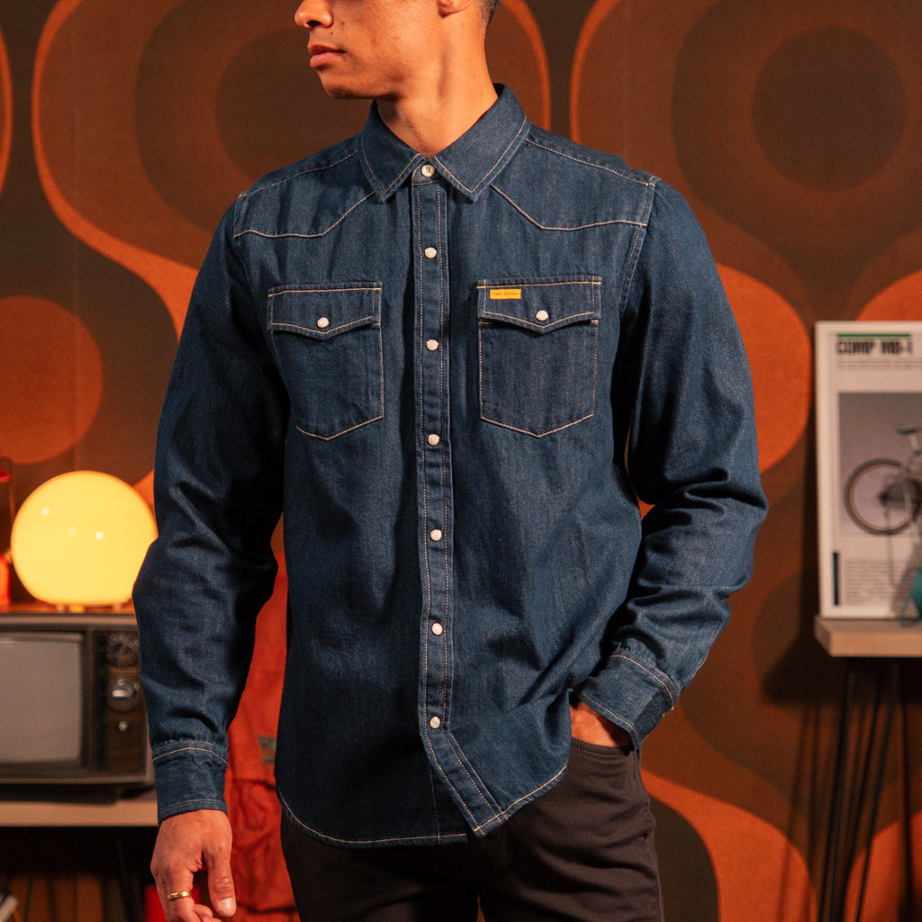 Mountain Shirt Long Sleeve Denim - Men's